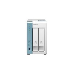 QNAP TS-233 NAS Storage Server - Powerful ARM Cortex-A55, 2GB RAM, Efficient 0TB, Sleek White Design - Elevate Your Data Managem